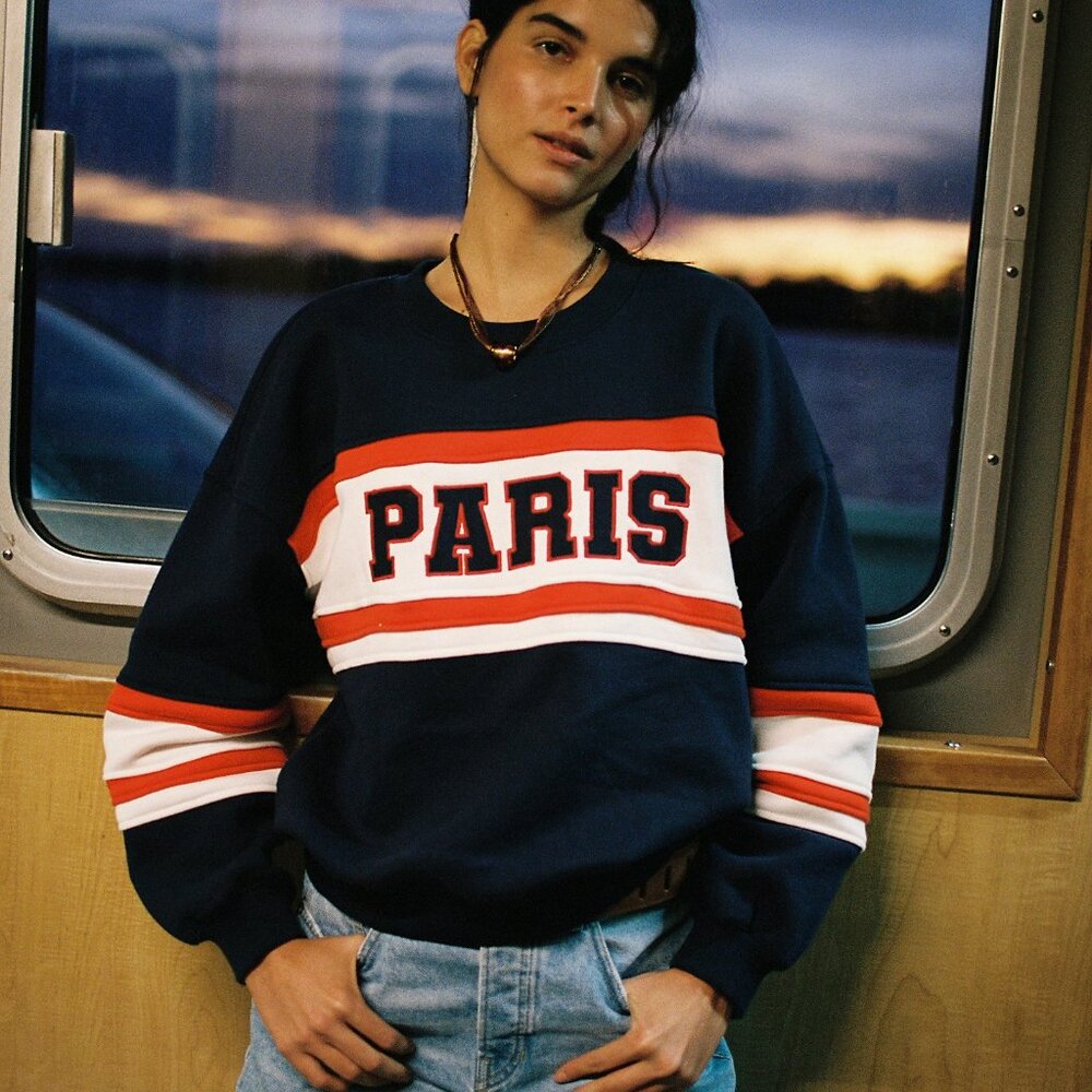 NEW! Free People x Chaser Paris Crewneck